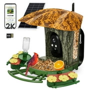 Xecessory Smart Bird Feeder with 2K HD Camera, DIY Add-Ons & Hummingbird Feeder, Solar Powered Night Vision AI Bird Identify, Ideal Gift for Bird Lover