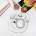 thumbnail image 5 of Jewelry Tray Palm Shape Jewelry Dish for Entryway Table Cabinet Drawing Room White, 5 of 9