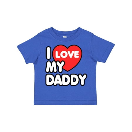 

Inktastic I Love My Daddy Gift Toddler Boy or Toddler Girl T-Shirt