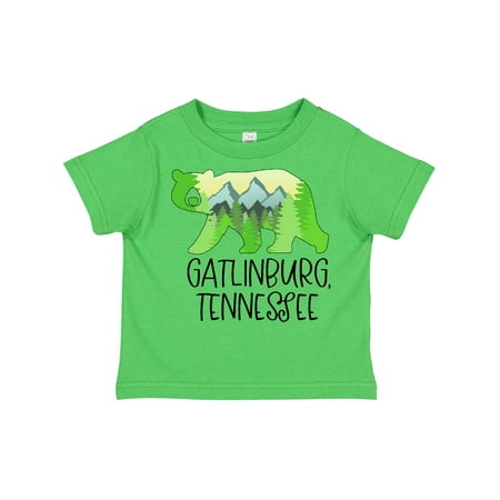 

Inktastic Gatlinburg Tennessee- Mountains and Bear Shape Gift Toddler Boy or Toddler Girl T-Shirt