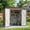 6' x 8'-Brown, variant on Asofer 8'x6' Metal Outdoor Storage Shed, Galvanized Steel Tool Shed with Lockable Double Doors for Patio & Backyard, Drak Gray