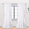 thumbnail image 2 of Innerwin Window Curtain Thermal Insulated Drapes Energy Efficient Blackout Thick Solid Curtains UV Protection Ruffled Rod Pocket Privacy Panel White W:59"x H:98"/ 150cm*250cm, 2 of 8