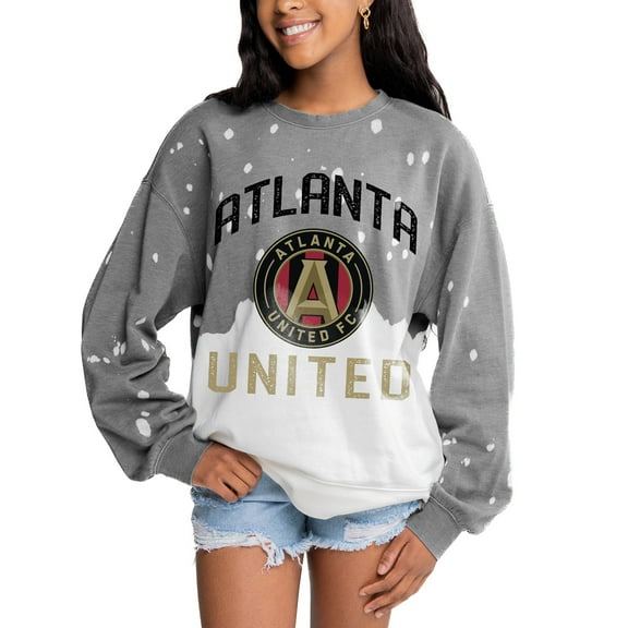 Women's Gameday Couture Gray Atlanta United FC Twice As Nice Pullover Sweatshirt