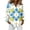 Yellow, variant on Minjewel Women's Casual Hawaiian Print Button Down Shirt Long Sleeve with Collar Floral Design Top for Spring Summer Fashion Beach Party Outfit,White,2XL