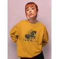 thumbnail image 2 of Mystical Design Sweatshirt Women -Image by Shutterstock, Female Small, 2 of 4