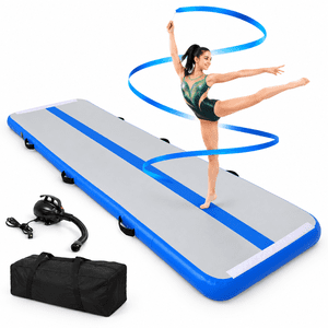 10ft Inflatable Gymnastics Mat Tumble Track 4in Thick