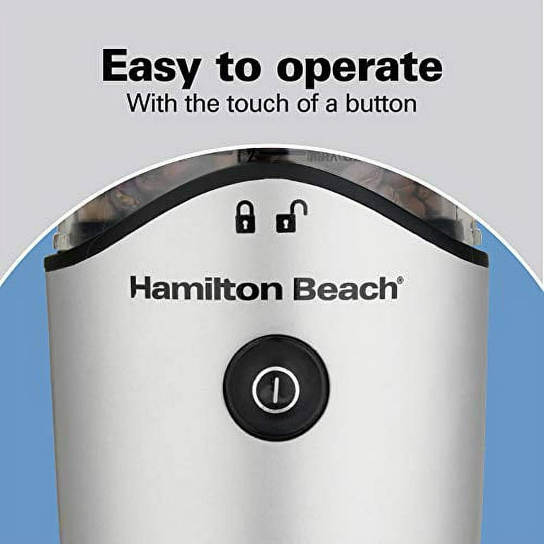 Hamilton Beach Fresh Grind Electric Coffee Grinder for Beans Spices and  More Stainless Steel Blades Removable Chamber Makes up to 12 Cups Silver 