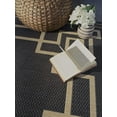 thumbnail image 2 of Furnish My Place Outdoor Collection Oriental Area Rug - 5 ft. 3 in. x 7 ft. 6 in. Charcoal, Transitional Water Proof Rug for bedroom, Garden, Patio, 2 of 7