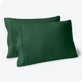 thumbnail image 1 of Juego de fundas de almohada Bare Home colección Premium 1800 tamaño estándar verde bosque 2 unidades, 1 of 7
