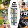 thumbnail image 7 of Rabbits Leaves Sports Water Bottle Portable Travel Mug 32oz BPA Free Leak Proof Straw Transparent Tritan for Gym Yoga Cycling Camping, 7 of 7