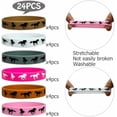 thumbnail image 2 of 24 Packs Horse Rubber Bracelets Horse Party Supplies Horse Racing Motivational Rubber Wristbands for Horse Themed Birthday Party Baby Shower Party Favors Gift Bag Stuffer School Award Gift$$Office, 2 of 7