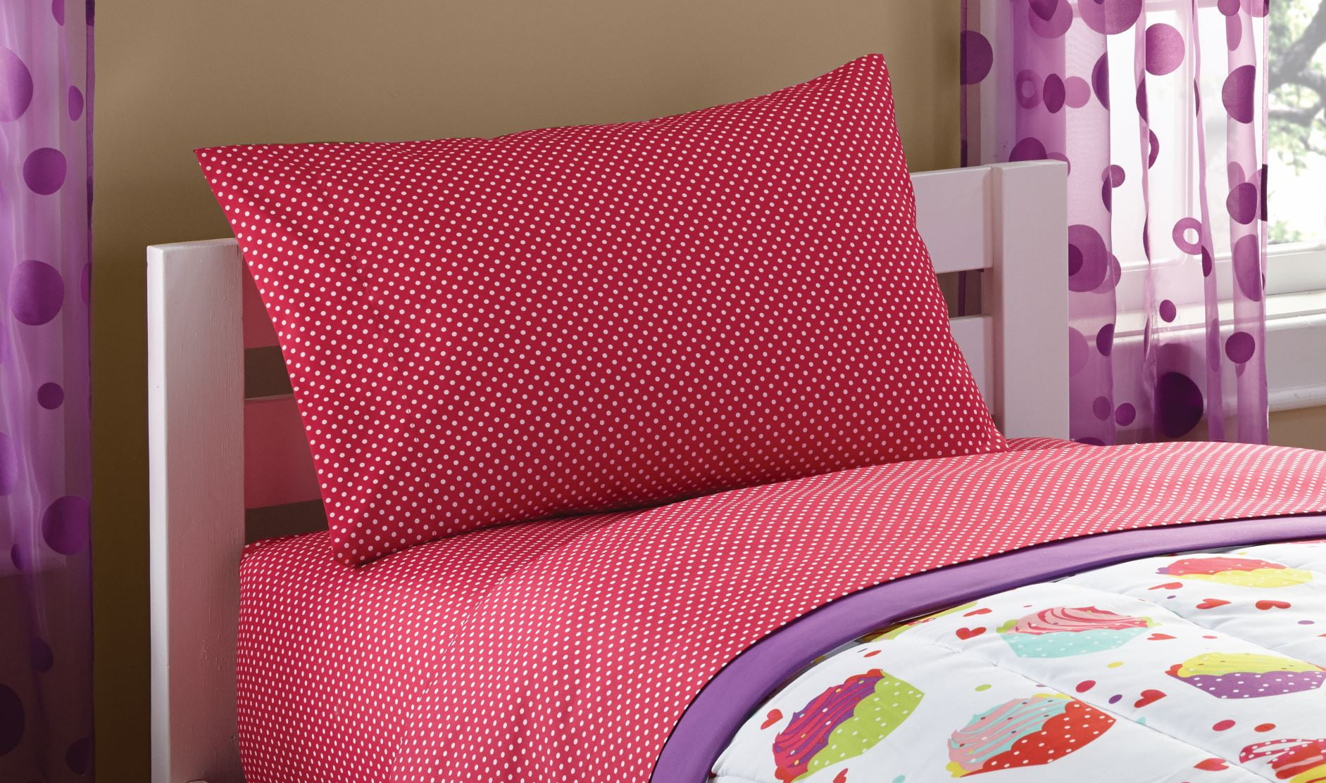 Fitted & Reversible Pillow Case Flat Details about   Boxy Girls Twin Sheet Set 