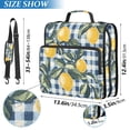 thumbnail image 2 of FORMRS Zipper Binder with Shoulder Strap 2-inch Ring 500 Sheet Capacity File Bag, Retro Beige Lemon, 2 of 5