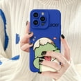thumbnail image 6 of Cartoon Cute Dinosaur Creative Kawaii Soft Silicone Case Compatible with iPhone Case (Lucky-Blue,iPhone 12 Pro), 6 of 10