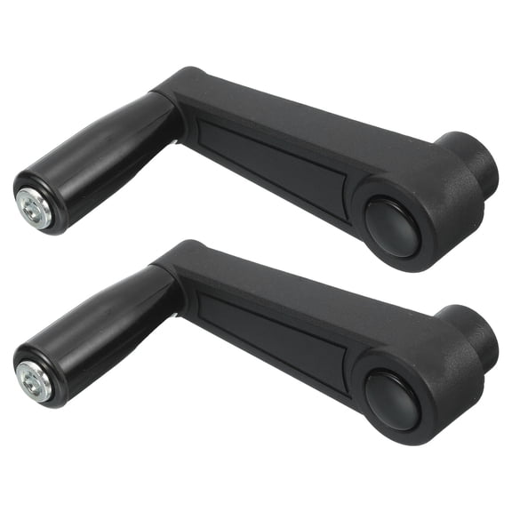 2Pcs 10x105mm (Dia x L) Revolving Handwheel Machine Handle Lathe Grip Round Hole