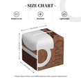 thumbnail image 4 of Logiee Tissue Box Cover 5X5X5'' PU Leather Tissue Holder Square Tissue Cube Box Organizer for Bathroom Vanity Countertop,Car,Night Stands,Office,Home,Kitchen (Coffee Cafe Cup), 4 of 8