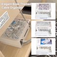 thumbnail image 3 of Book Shaped Cord Organizer, Expandable Decorative Book Cable Hider Box L9T1, 3 of 8