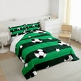thumbnail image 3 of Castle Fairy Sport Soccer Twin Comforter Sets,Stripes Stars Bedding Set,Sport Bedding Set, 3 of 8