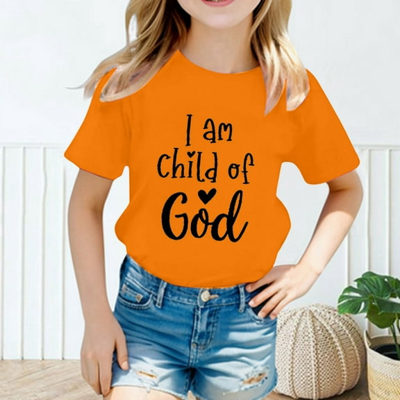 Teen Clothes For Girls Letter Girls Short Sleeve Tops Crewneck Summer Girl Clothes T Shirts For Girls 12-14 Years Cute Girl Clothing