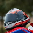 thumbnail image 4 of Alpinestars Supertech R10 Team Street Motorcycle Helmet - Black/Carbon Red/Gloss White / 2X-Large, 4 of 5