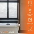 thumbnail image 3 of Snapguard Solutions Privacy Frosted - Silver Wave Glass Window Film (Static Cling, Non-Adhesive), 3 of 8