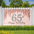 thumbnail image 6 of Elegant Design Birthday Banner Decorative Pattern 65th Celebration for Milestone Event Party Decoration Indoor Use, 6 of 9