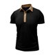thumbnail image 5 of pstuiky camisetas de hombre, Camiseta informal de color liso con botones y bolsillos para hombre ropa de hombre s, 5 of 6