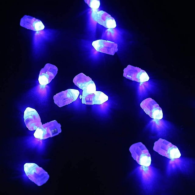 50 luces decorativas para fiestas, luces LED para decoración de habitaciones (luz azul)