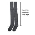 thumbnail image 2 of Ksopiavobs Women Extra Long Thigh High Socks Cotton Knit Warm Thick Tall Boot Stockings Leg Warmers, 2 of 6