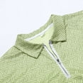 thumbnail image 5 of RUTAYY Men's Outfits Casual 2 Piece Solid Color Zipper Turndown Collar Short Sleeve Blouse and Drawstring Pocket Shorts Travel Elegant Clothing Sets, 5 of 7