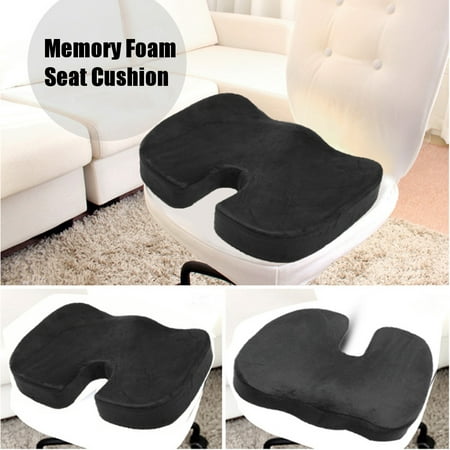 Premium Memory Foam Travel Seat Cushion Wheelchairs, Transport Chairs Home Office Travel Chair for Orthopedic Coccyx, Tailbone, Lower Back Support & Pain Relief Washable