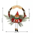 thumbnail image 3 of Guirnalda de puerta de Navidad con muñeca, decoración de Navidad, adorno colgante, decoración navideña, guirnalda, puerta, colgantes de Kits de decoración para fiestas muñeco de nieve L, 3 of 4