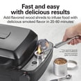 thumbnail image 3 of Hamilton Beach Electric Indoor Grill with Hot and Cold Smoke Infuser and Smoking Rack, Black, 3 of 12