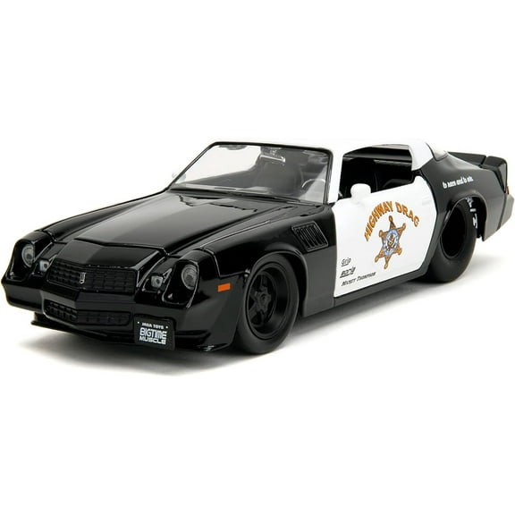 Big Time Muscle 1:24 1979 Chevy Camaro Z28 Die-Cast Car, Toys for Kids and Adults Police Colors(Selections May Vary)