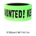 thumbnail image 2 of Aurorax Halloween Decorations Outdoor,Halloween Warning Tape Decor Fluorescent Glow in the Dark Fall Decorations for Home Outdoor Green, 2 of 3