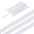 thumbnail image 1 of Unique Bargains 11 Yards 0.8 Inch Elastic Sequins Trim 2 Row Flat Sequin Strip Sequins Fabric Ribbon for Sewing White, 1 of 5