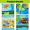 thumbnail image 5 of Shetinar Sand Water Table for Toddlers, 4-in-1 Sensory Activity Toy, Kids Table Activity Sensory Play Table Beach Sand Water Toy for Outdoor Backyard for Toddlers 1 3Age 1-7 Gift, 5 of 10