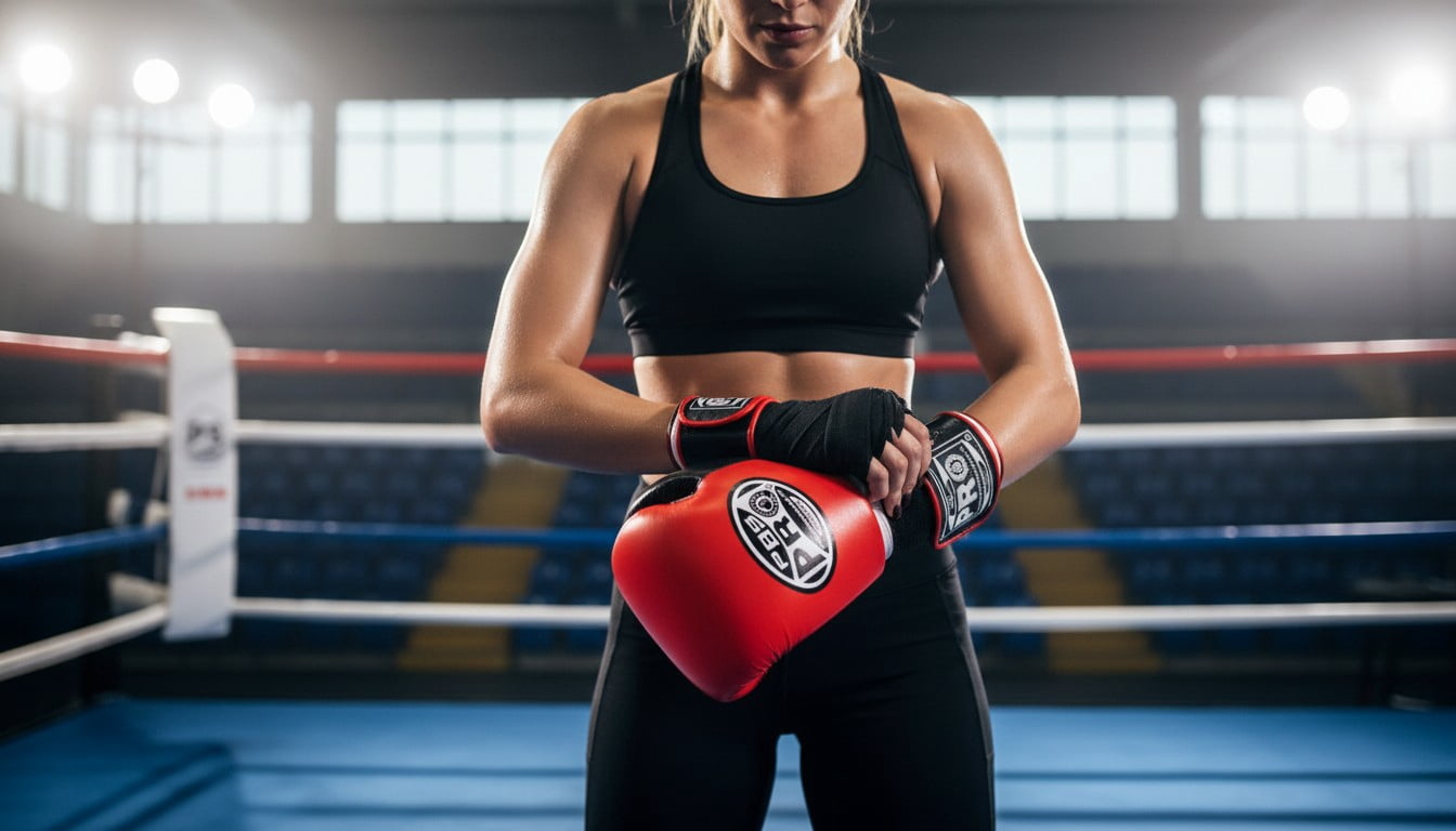ProBoxing® Leather Boxing Gloves – (Red & Black) (16oz) Training Boxing Gloves for Boxing, MMA, Muay Thai & Sparring – Durable Genuine Leather, Wrist Support, Impact Protection