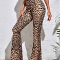 thumbnail image 3 of 2026 Women Leopard Print Flared Pants Sport High Waist Leggings Skinny Push Up Butt Yoga Pants Fashion Workout Casual Leggings Female, 3 of 6