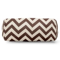 Zig Zag Bolster Pillow - Color: Chocolate