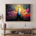 thumbnail image 2 of Hieng Peacock Canvas Wall Art Colourful Peacock Painting Poster Wild Animal Pictures Print Abstract Animal Picture Wall Decor for Living Room Bedroomch, 2 of 6