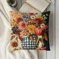 thumbnail image 3 of SHANXI  Fall Y’All Pumpkin Truck Throw Pillow Covers Autumn Harvest Truck Buffalo Plaid Check Bottle Flowers Pillowcase, Maple Leaves Thanksgiving Bless Farmhouse Cushion Case Home Decor 20x20in, 3 of 5