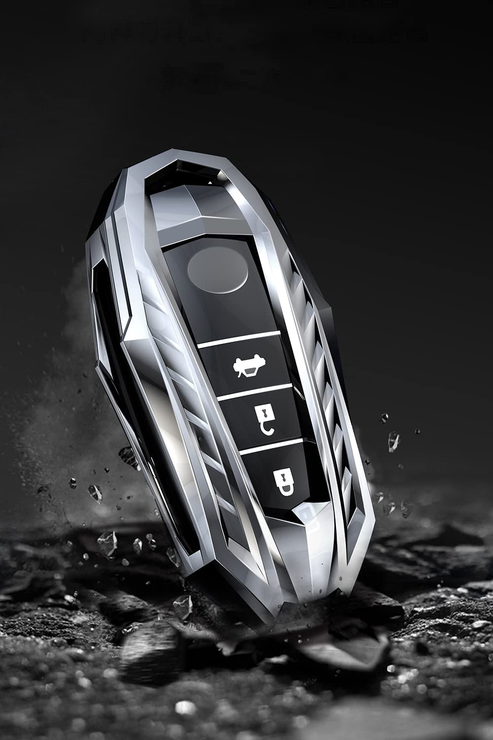 Zinc Alloy Smart Remote Key Fob Cover for Toyota RAV4 Camry Corolla Avalon C-HR Prius GT86 Highlander 2018-2022
