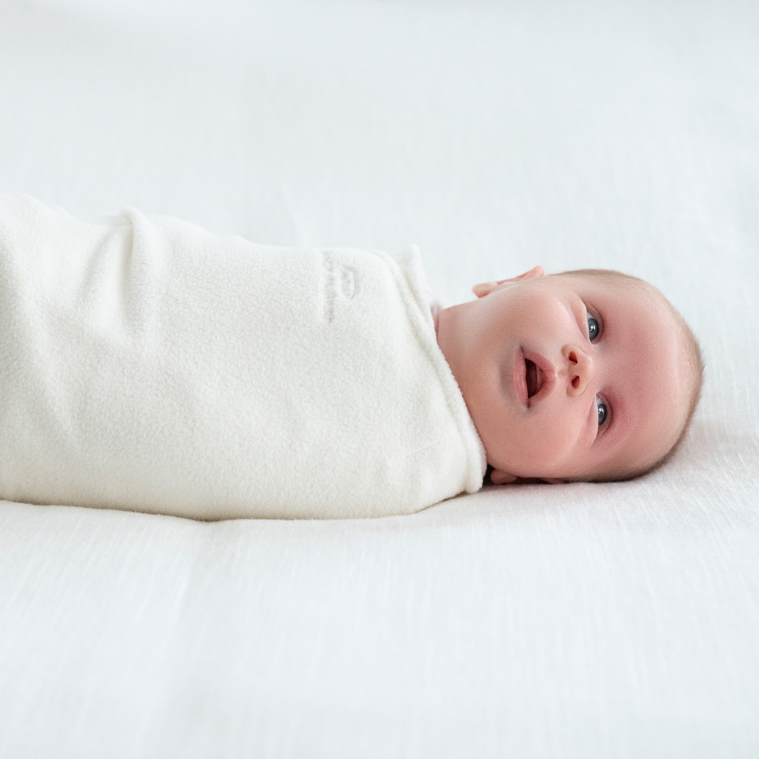 HALO SleepSack Swaddle, Micro-Fleece, Cream, Infant, Unisex, Small, 3-6 Months