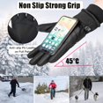 thumbnail image 4 of Gants Chauds d'Hiver pour Hommes et Femmes, Écran Tactile, Imperméables, Thermiques, pour la Neige, le Cyclisme, la Randonnée, la Course, le Ski, le Travail en Extérieur, 4 of 5