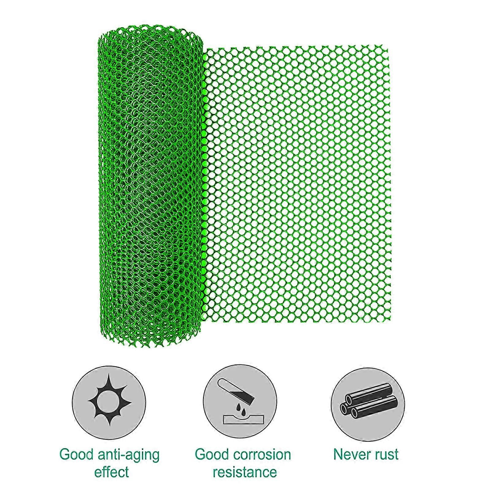 AWESHADES Plastic Garden Fencing Net Chicken Wire Mesh Roll DIY Projects Supplies