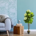thumbnail image 4 of Nearly Natural 5' Hydrangea Plastic Artificial Plant, Green, 4 of 4