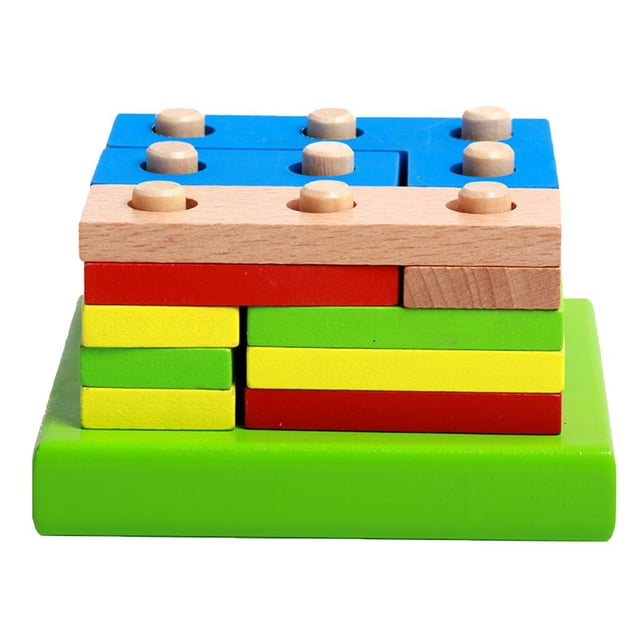 Rompecabezas De Juguetes Para Niños Clasificador De Formas Bloques Geométricos Preescolares Juegos De Apilamiento Para Niños Aprendizaje Tempra