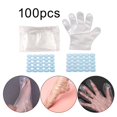 thumbnail image 1 of Guantes de baño desechables Macarena Botines Tratamiento de SPA 100 bolsas de pie, 1 of 8