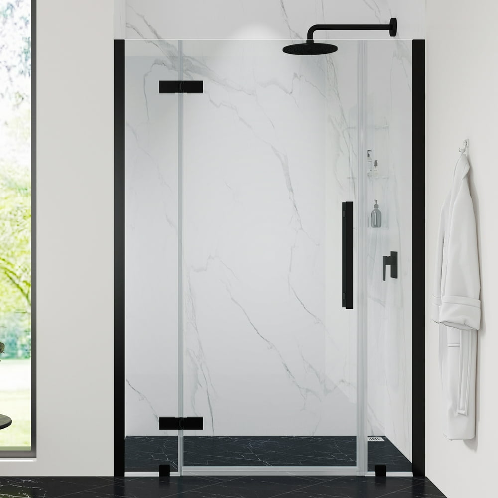 Ove Decors Endless TA1310401 Tampa, Alcove Frameless Hinge Shower Door, 41 11/16 to 44 1/16 in